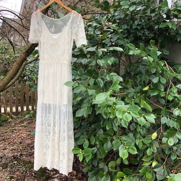 DENIM & SUPPLY Ralph Lauren Floral Lace Maxi Dress size XS - Picture 10 of 16